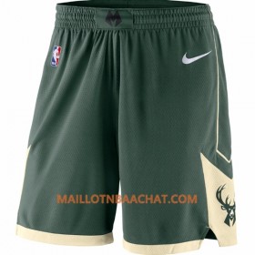 Milwaukee Bucks Homme Shorts Vert Nike Swingman